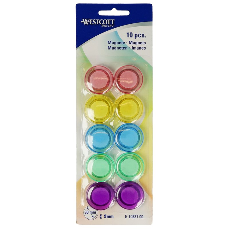 WESTCOTT magneten rond 30mm, set van 10 stuks